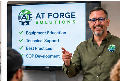 ATFS instructor presenting equipment education and SOP development